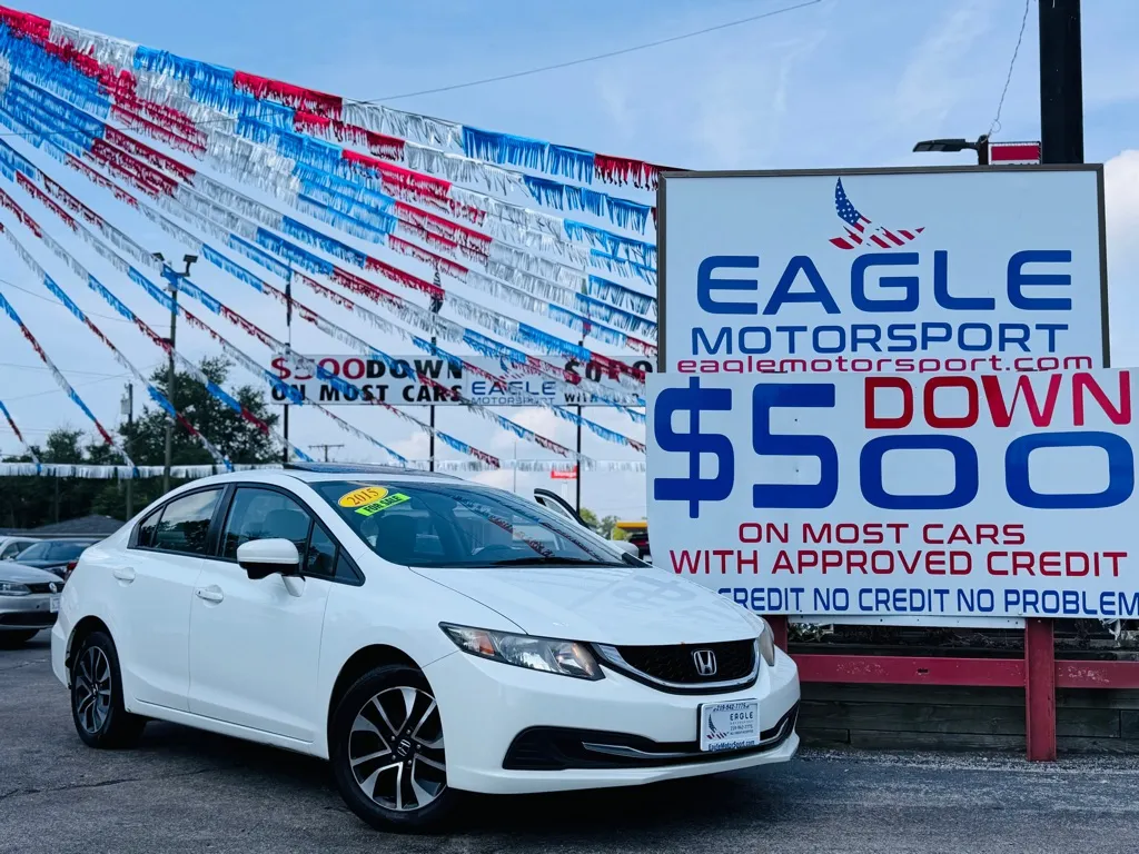2015 HONDA CIVIC EX for sale in Hobart, IN
