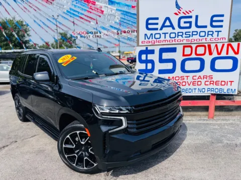 Another view of 2021 CHEVROLET TAHOE 1500 LT for sale in Hobart, IN at Eagle Motorsport Used Cars