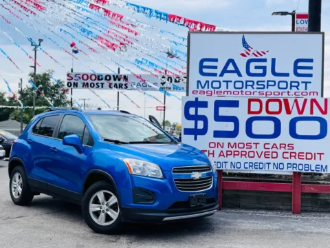 Blue 2015 CHEVROLET TRAX 1LT for sale in Hobart, IN