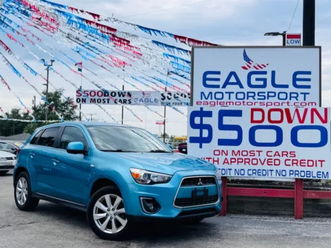 Blue 2013 MITSUBISHI OUTLANDER SPORT SE for sale in Hobart, IN