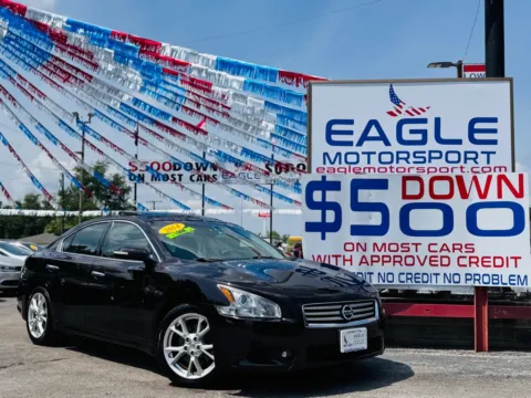 Another view of 2014 NISSAN MAXIMA S for sale in Hobart, IN at Eagle Motorsport Used Car Dealer Bad Credit Auto Finance Northwest Indiana