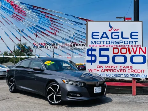 Gray 2018 HONDA ACCORD SPORT for sale in Hobart, IN