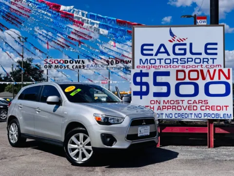 Silver 2014 MITSUBISHI OUTLANDER SPORT ES for sale in Hobart, IN