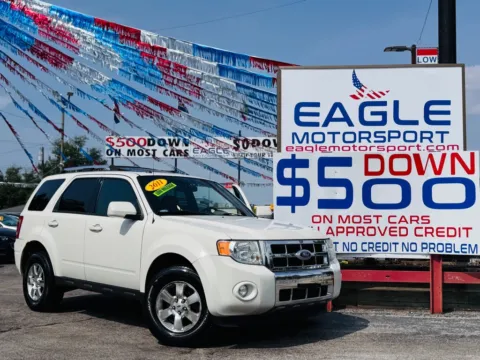 White 2011 FORD ESCAPE LIMITED for sale in Hobart, IN