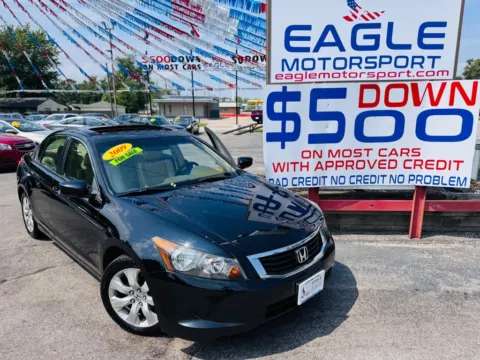 Another view of 2009 HONDA ACCORD EXL for sale in Hobart, IN at Eagle Motorsport Used Car Dealer Bad Credit Auto Finance Northwest Indiana