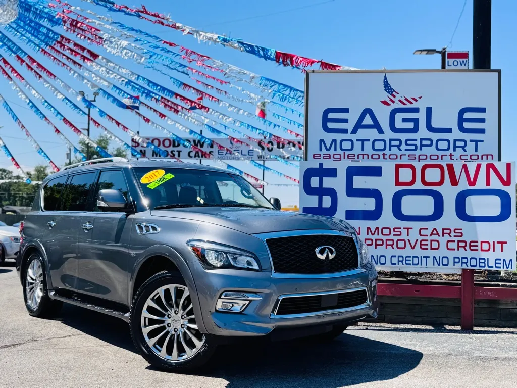 Gray 2017 INFINITI QX80 BASE for sale in Hobart, IN