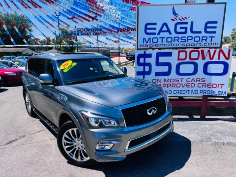 Another view of 2017 INFINITI QX80 BASE for sale in Hobart, IN at Eagle Motorsport Used Car Dealer Bad Credit Auto Finance Northwest Indiana