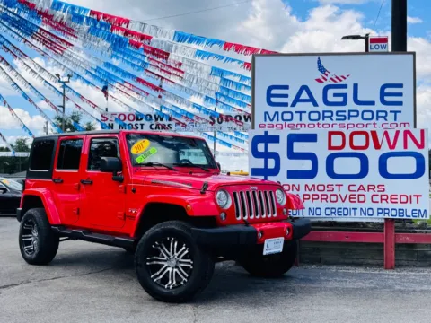 More photos of 2017 JEEP WRANGLER UNLIMI SAHARA at Eagle Motorsport Used Car Dealer Bad Credit Auto Finance Northwest Indiana, IN