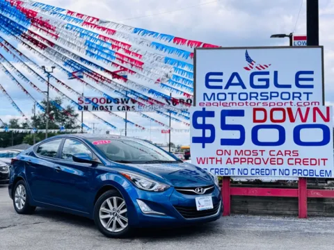 Red 2014 HYUNDAI ELANTRA SE for sale in Hobart, IN