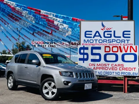 Silver 2016 JEEP COMPASS LATITUDE for sale in Hobart, IN