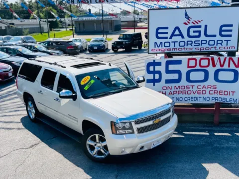 White 2014 CHEVROLET SUBURBAN 1500 LTZ for sale in Hobart, IN