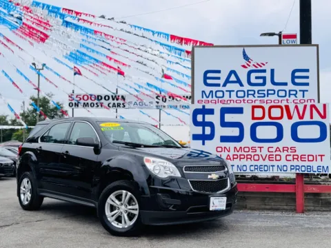 Black 2015 CHEVROLET EQUINOX LS for sale in Hobart, IN
