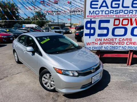 Photos of 2012 HONDA CIVIC LX for sale in Hobart, IN at Eagle Motorsport Used Car Dealer Bad Credit Auto Finance Northwest Indiana