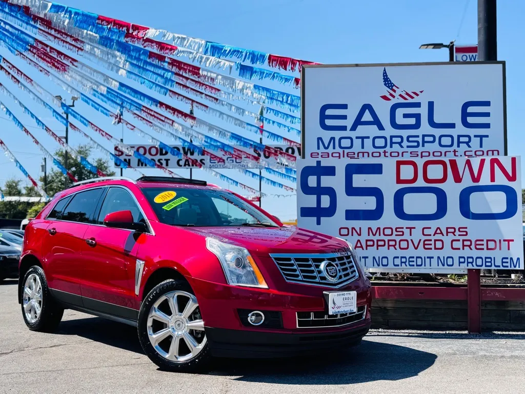 Red 2016 CADILLAC SRX PREMIUM COLLECTION for sale in Hobart, IN