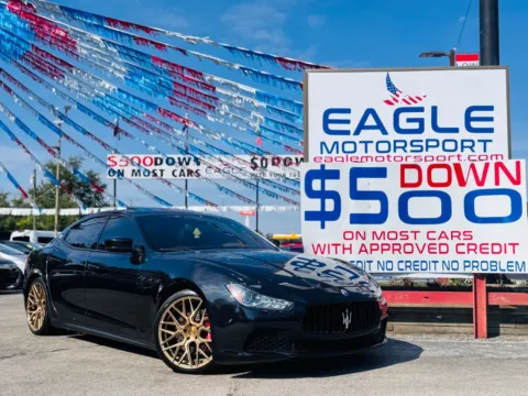 Black 2015 MASERATI GHIBLI S Q4 for sale in Hobart, IN