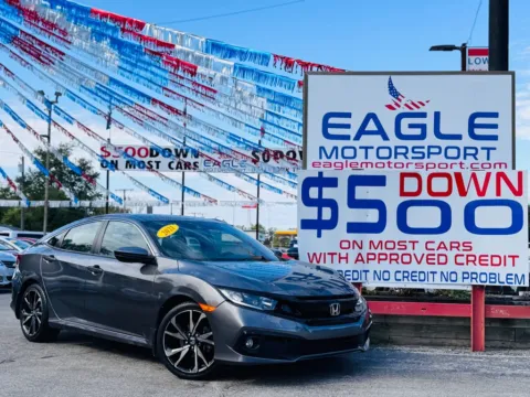 Gray 2021 HONDA CIVIC SPORT for sale in Hobart, IN