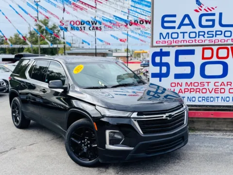 Photos of 2022 CHEVROLET TRAVERSE LS for sale in Hobart, IN at Eagle Motorsport Used Car Dealer Bad Credit Auto Finance Northwest Indiana