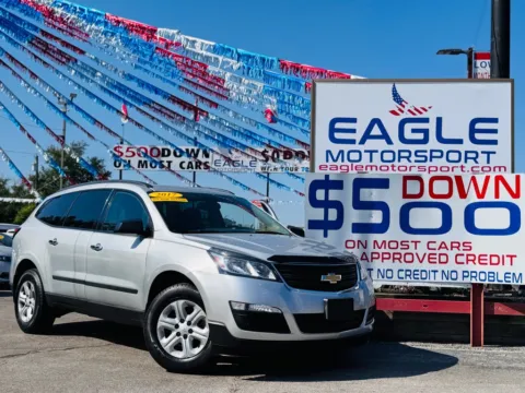 Silver 2017 CHEVROLET TRAVERSE LS for sale in Hobart, IN