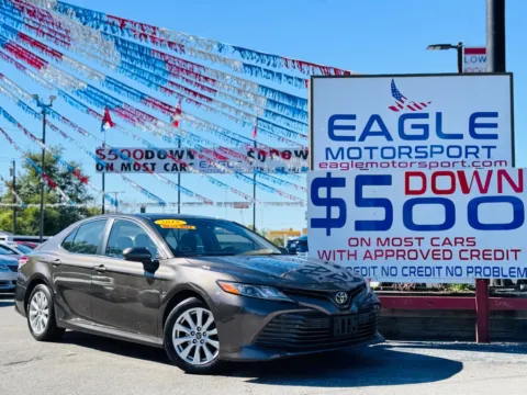 Another view of 2018 TOYOTA CAMRY for sale in Hobart, IN at Eagle Motorsport Used Car Dealer Bad Credit Auto Finance Northwest Indiana