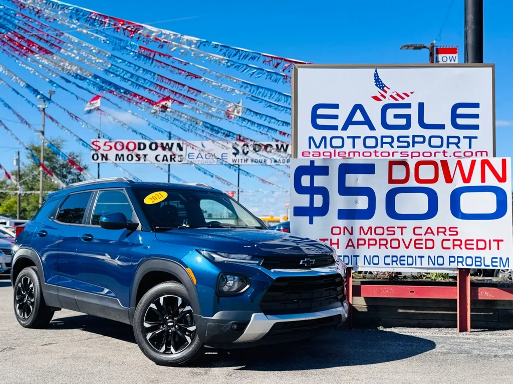 Blue 2021 CHEVROLET TRAILBLAZER LT for sale in Hobart, IN