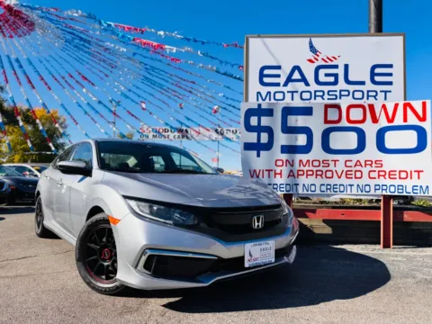 More photos of 2020 HONDA CIVIC LX at Eagle Motorsport Used Car Dealer Bad Credit Auto Finance Northwest Indiana, IN