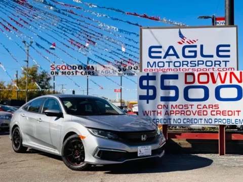 Silver 2020 HONDA CIVIC LX for sale in Hobart, IN