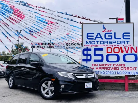 Black 2019 HONDA ODYSSEY EX for sale in Hobart, IN