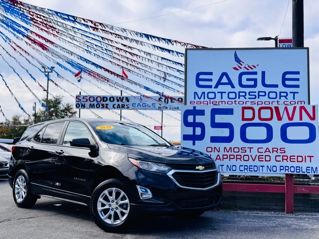 Black 2020 CHEVROLET EQUINOX LS for sale in Hobart, IN