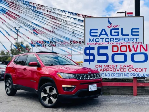 Red 2018 JEEP COMPASS LATITUDE for sale in Hobart, IN