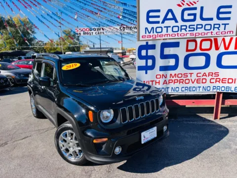 Another view of 2019 JEEP RENEGADE LATITUDE for sale in Hobart, IN at Eagle Motorsport Used Car Dealer Bad Credit Auto Finance Northwest Indiana