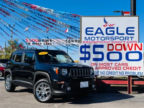 Black 2019 JEEP RENEGADE LATITUDE for sale in Hobart, IN