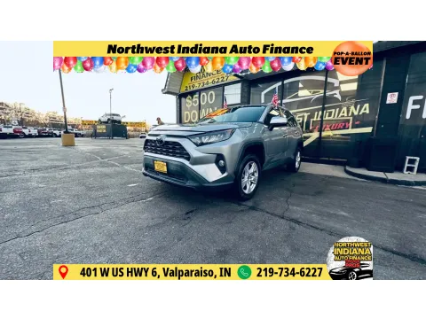 Silver 2021 TOYOTA RAV4 XLE for sale in Valparaiso, IN