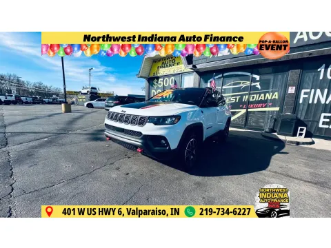 White 2025 JEEP COMPASS TRAILHAWK for sale in Valparaiso, IN