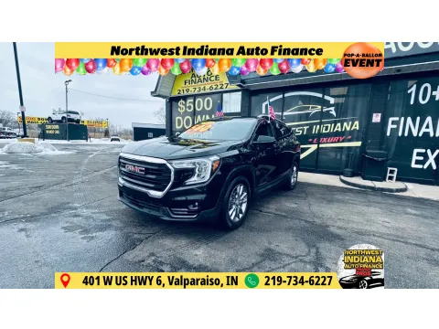 Black 2022 GMC TERRAIN SLT for sale in Valparaiso, IN