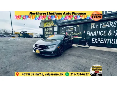 Gray 2021 HONDA CIVIC SPORT for sale in Valparaiso, IN