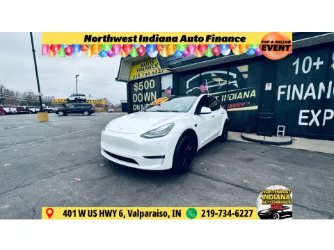 White 2021 TESLA MODEL Y LONG RANGE for sale in Valparaiso, IN