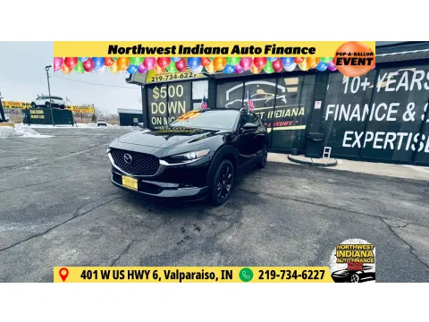 Black 2023 MAZDA CX-30 PREMIUM for sale in Valparaiso, IN
