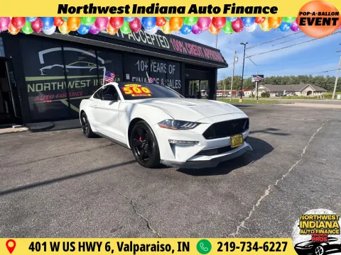 White 2021 FORD MUSTANG ECOBOOST for sale in Valparaiso, IN