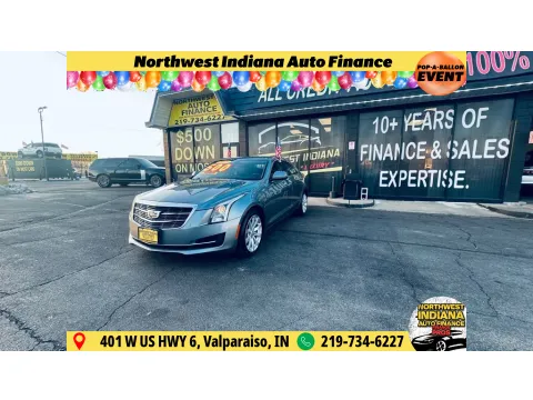 Gray 2018 CADILLAC ATS 2.0T for sale in Valparaiso, IN