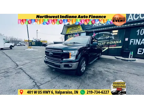 Black 2019 FORD F-150 XLT SUPER CAB for sale in Valparaiso, IN
