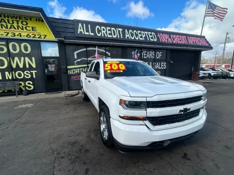 Another view of 2018 CHEVROLET SILVERADO 1500 EXT CAB CUSTOM for sale in Valparaiso, IN at NWI AUTO FINANCE Valparaiso