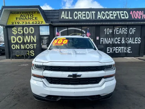 Photos of 2018 CHEVROLET SILVERADO 1500 EXT CAB CUSTOM for sale in Valparaiso, IN at NWI AUTO FINANCE Valparaiso