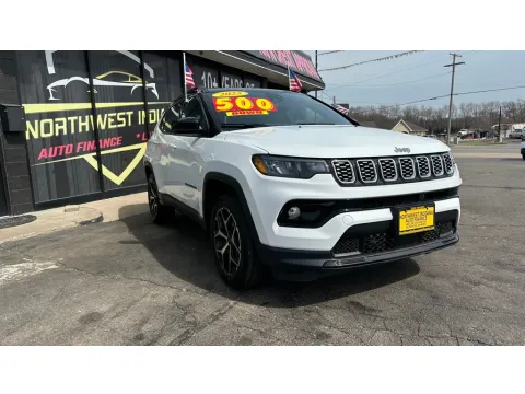 White 2025 JEEP COMPASS LIMITED for sale in Valparaiso, IN