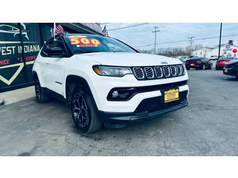 White 2025 JEEP COMPASS LIMITED for sale in Valparaiso, IN