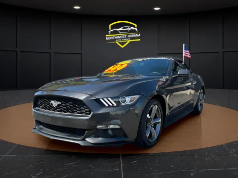 Gray 2017 FORD MUSTANG V6 for sale in Valparaiso, IN