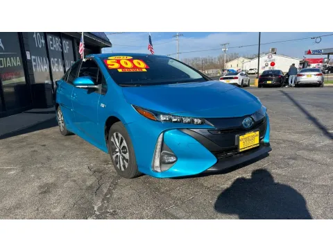 Blue 2021 TOYOTA PRIUS PRIME LIMITED for sale in Valparaiso, IN