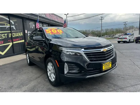 Black 2022 CHEVROLET EQUINOX LT for sale in Valparaiso, IN