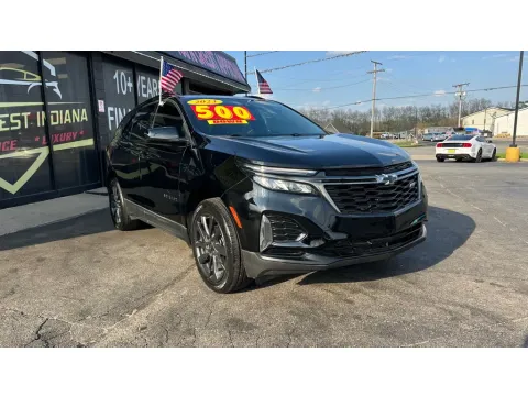 Black 2023 CHEVROLET EQUINOX RS for sale in Valparaiso, IN