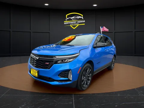 Blue 2024 CHEVROLET EQUINOX RS for sale in Valparaiso, IN