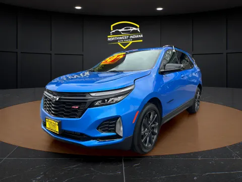 Blue 2024 CHEVROLET EQUINOX RS for sale in Valparaiso, IN